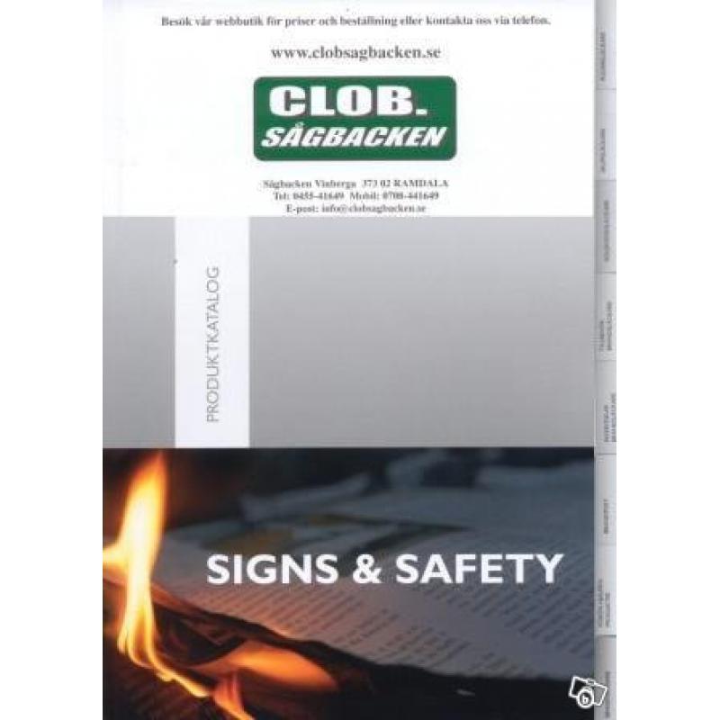 Beställ vår produktkatalog Signs o Safety